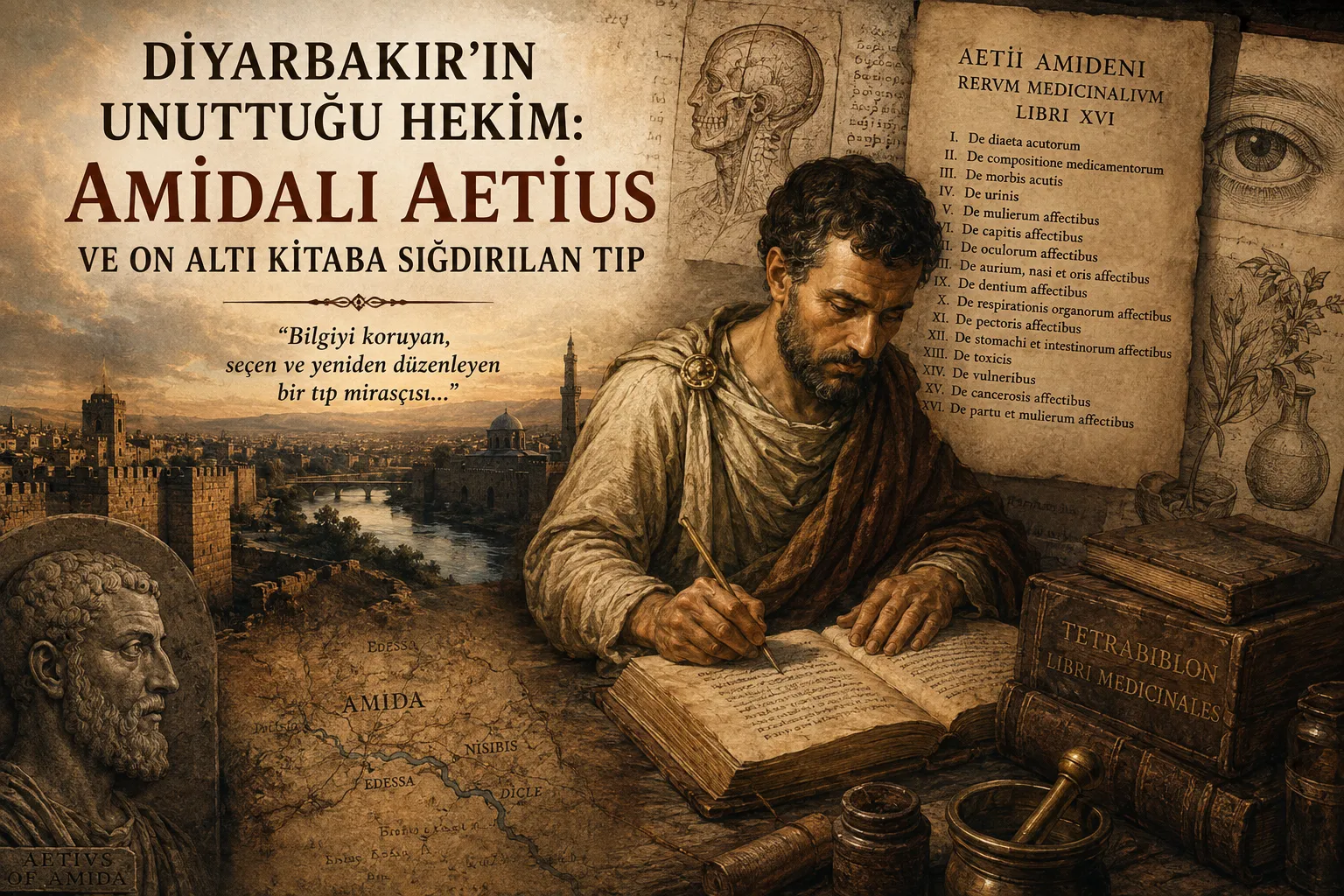 Diyarbakır’ın Unuttuğu Hekim: Amidalı Aetius ve On Altı Kitaba Sığdırılan Tıp