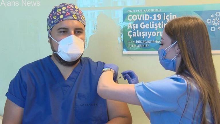 Çin’de geliştirilen aşı Türkiye’de ilk gönüllüye yapıldı