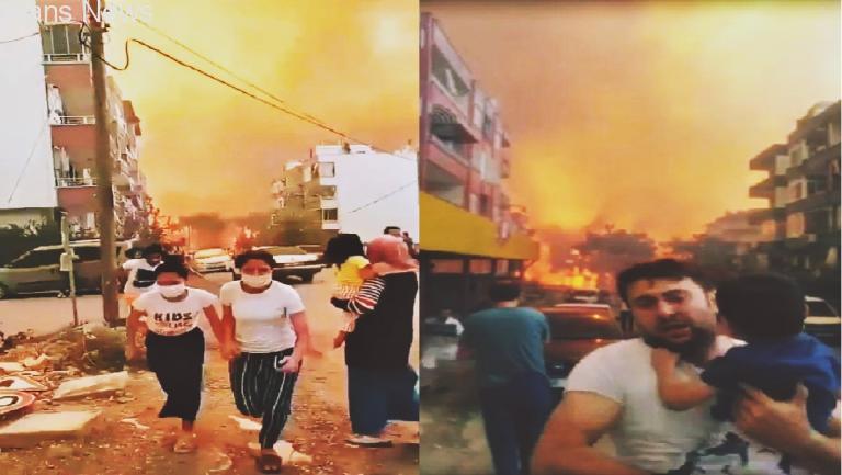 Hatay’da 2 gündür devam eden yangında Alevler evlere sıçradı