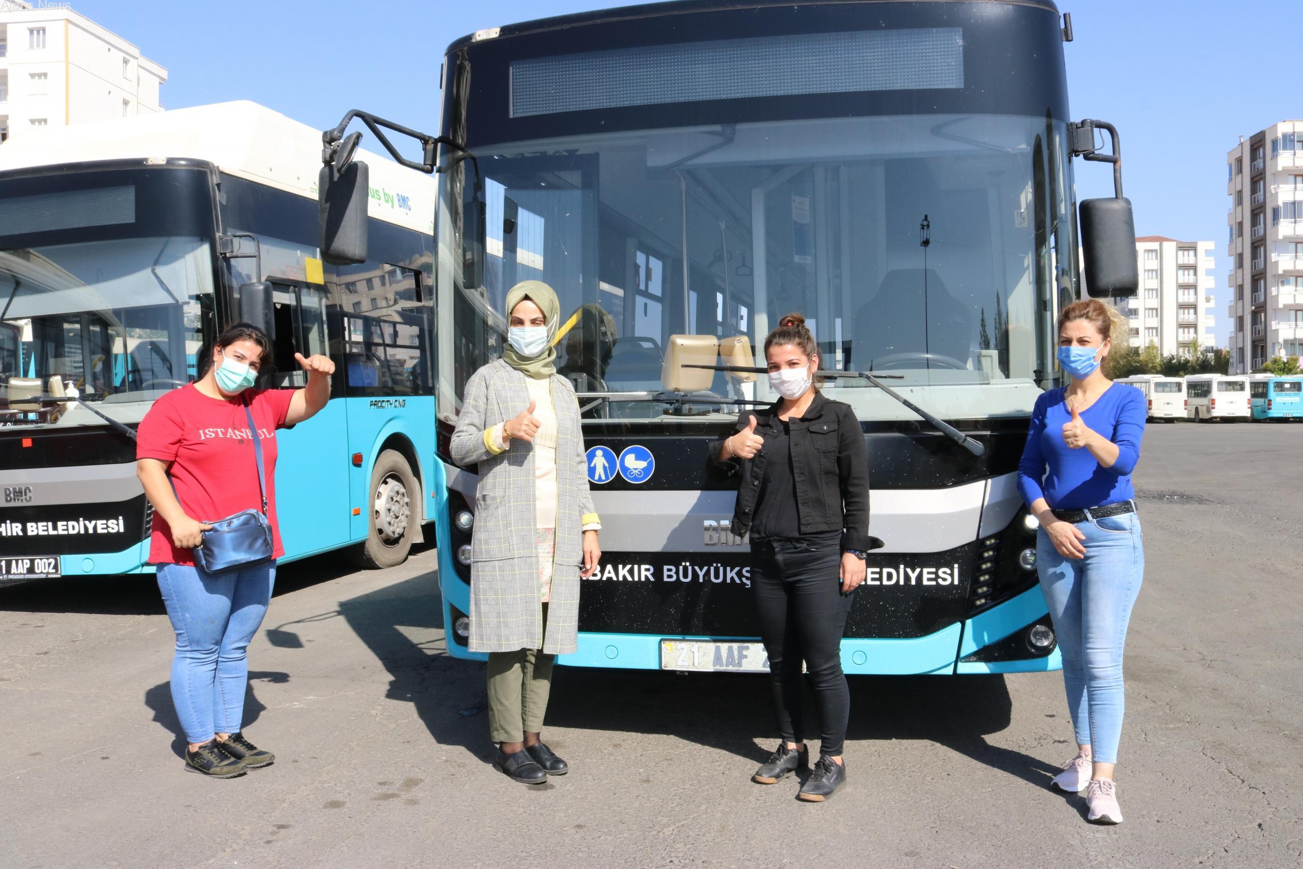 Diyarbakır’ın kadın otobüs şoförleri