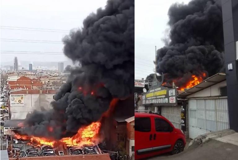 Bursa’da Korkutan Yangın