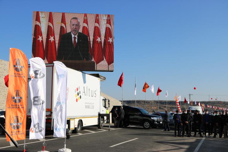 Diyarbakır’daki açılışa Cumhurbaşkanı video konferans yöntemi ile katıldı