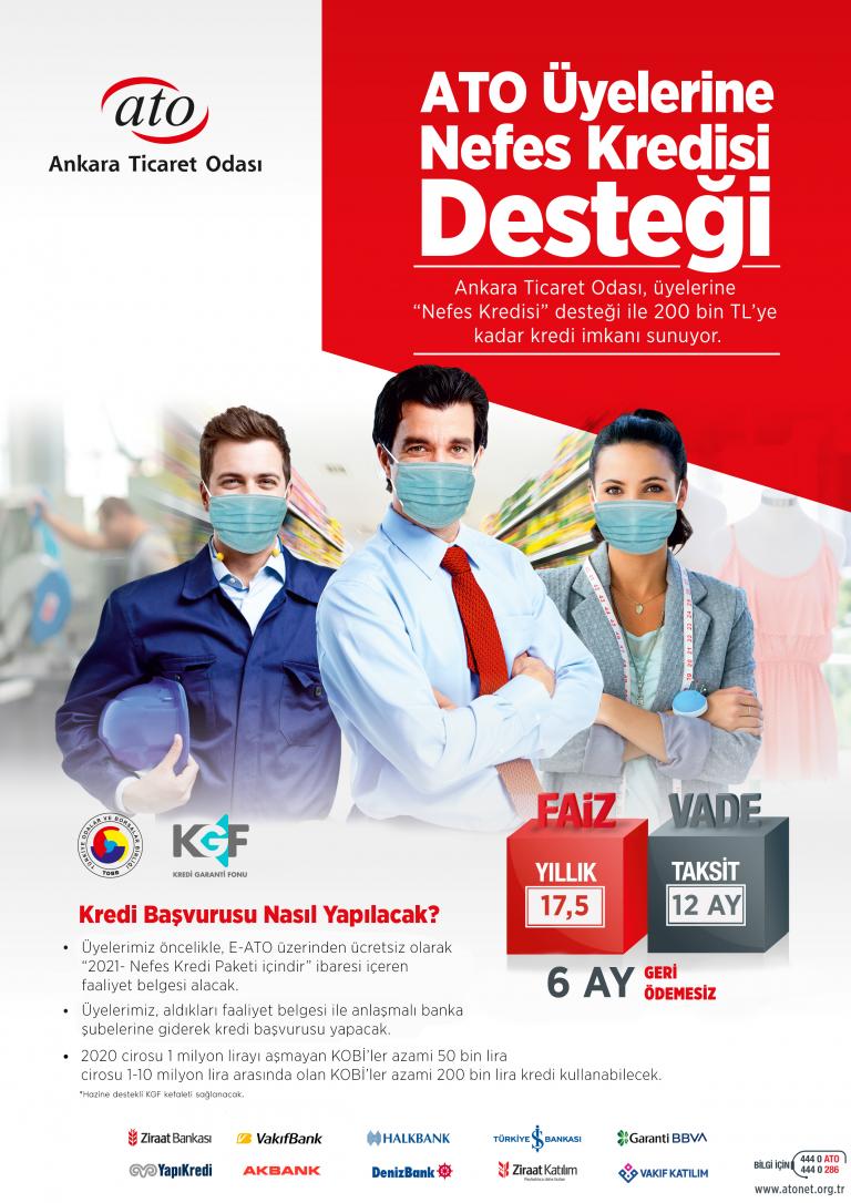ATO’dan üyelerine 1 milyar 150 milyon liralık ‘Nefes’