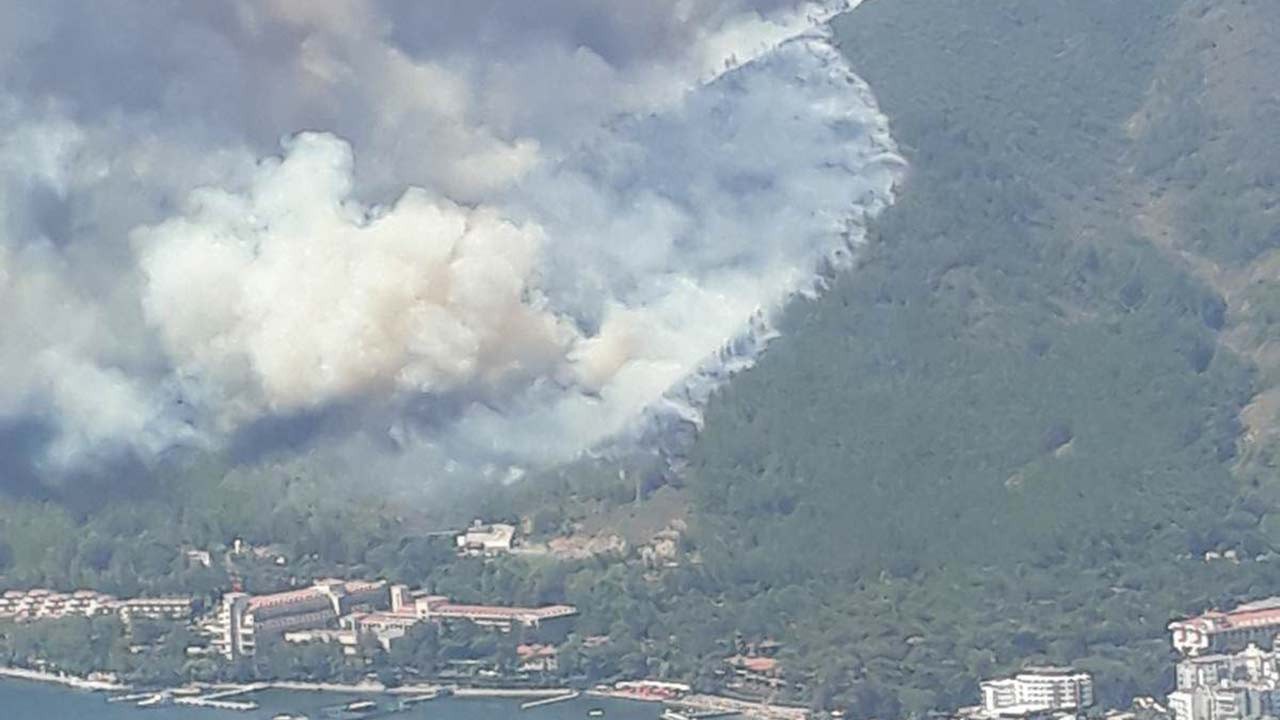 Marmaris’te orman yangını