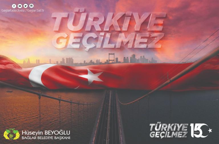 BEYOĞLU :”15 TEMMUZ DESTANI  EMPERYALİZMİN YERLİ VE YABANCI VERSİYONLARINA  VURULAN TOKATTIR”