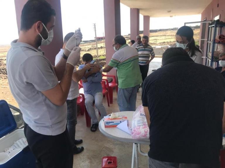 Diyarbakır aşılamada ‘turuncu’ya döndü