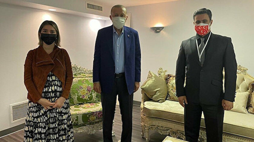 Erdoğan, ABD’de yaşayan Trabzonlu çiftin doğacak çocuğuna “Ayşe Betül” ismini verdi
