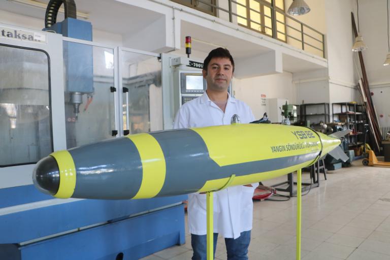 Yangın söndürme bombasında yerli adım