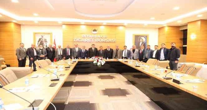 Diyarbakır’a gelen oda ve borsa başkanlarından DTB’ye ziyaret