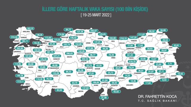 Vaka haritası açıklandı!