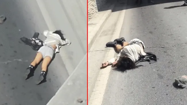 ‘Abi ben öleceğim’ deyip aşağı atladı!