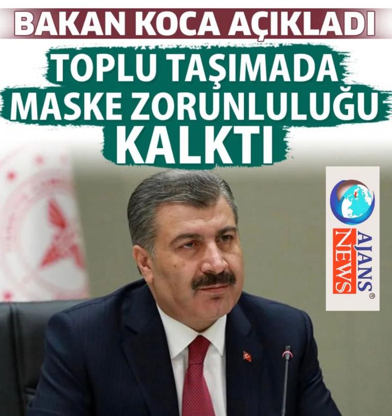 Toplu taşımada maske zorunluluğu kalktı