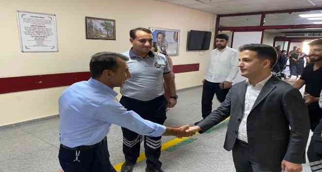 Öz Sağlık İş Sendikası Diyarbakır Şube Başkanı Aküzüm, üyeleriyle bayramlaştı