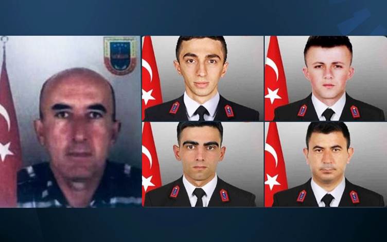 Şırnak’ta şehit olan 4 asker ve 1 korucunun kimliği belli oldu