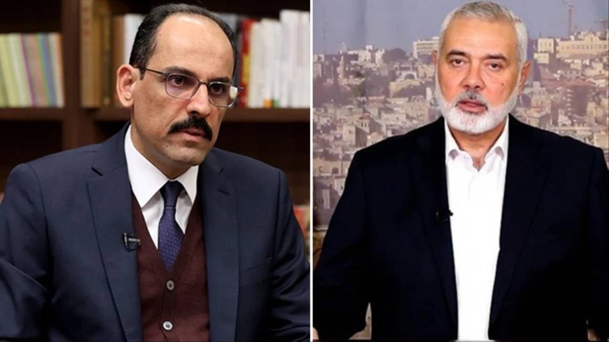 Kalın, Hamas lideri Haniye ile görüştü