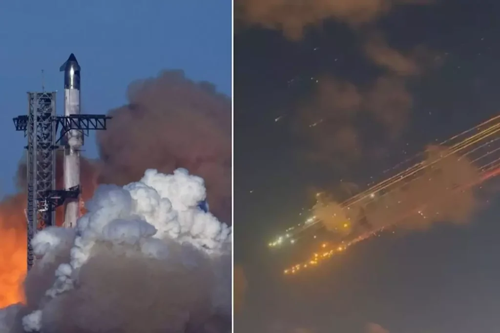 SpaceX’in Dev Roketi Starship Havada Patladı
