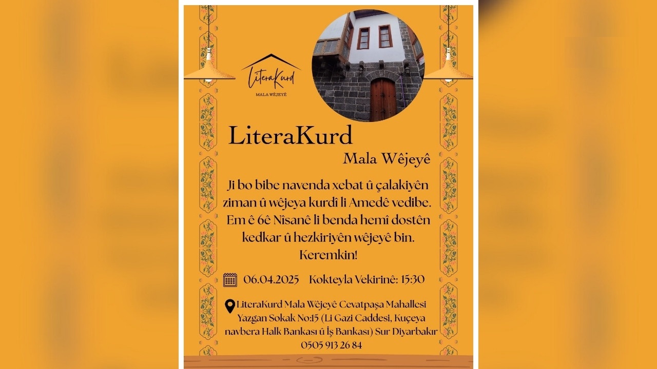 Sur’da Edebiyatın Yeni Evi: LiteraKurd Kapılarını Açıyor