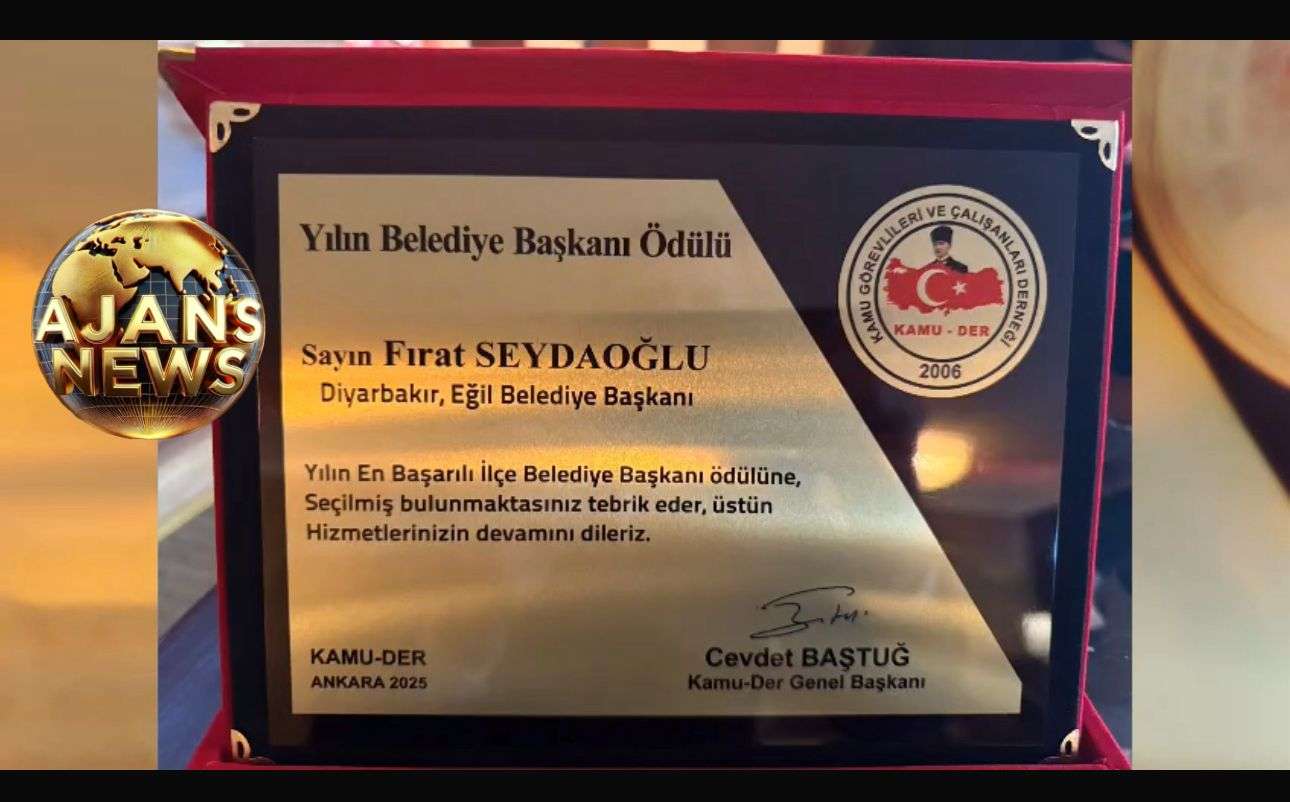 Eğil Belediye Başkanı Seydaoğlu’na KAMUDER’den “Yılın Belediye Başkanı” Ödülü
