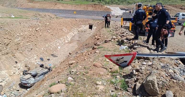 Bingöl’de otomobil kaza yaptı: 7 yaralı