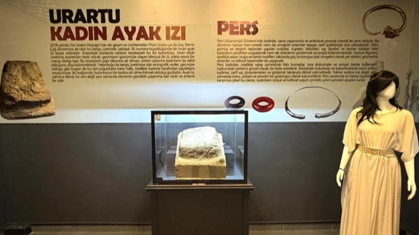 2.800 Yıllık Urartu Kadınının Ayak İzi Van Müzesi’nde Sergileniyor