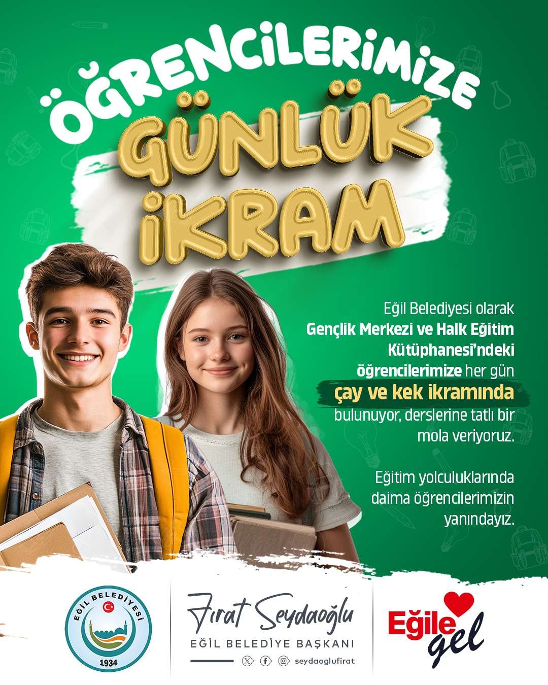 Eğil’de Eğitim Daha Tatlı: Fırat Seydaoğlu’ndan Öğrencilere Tam Destek