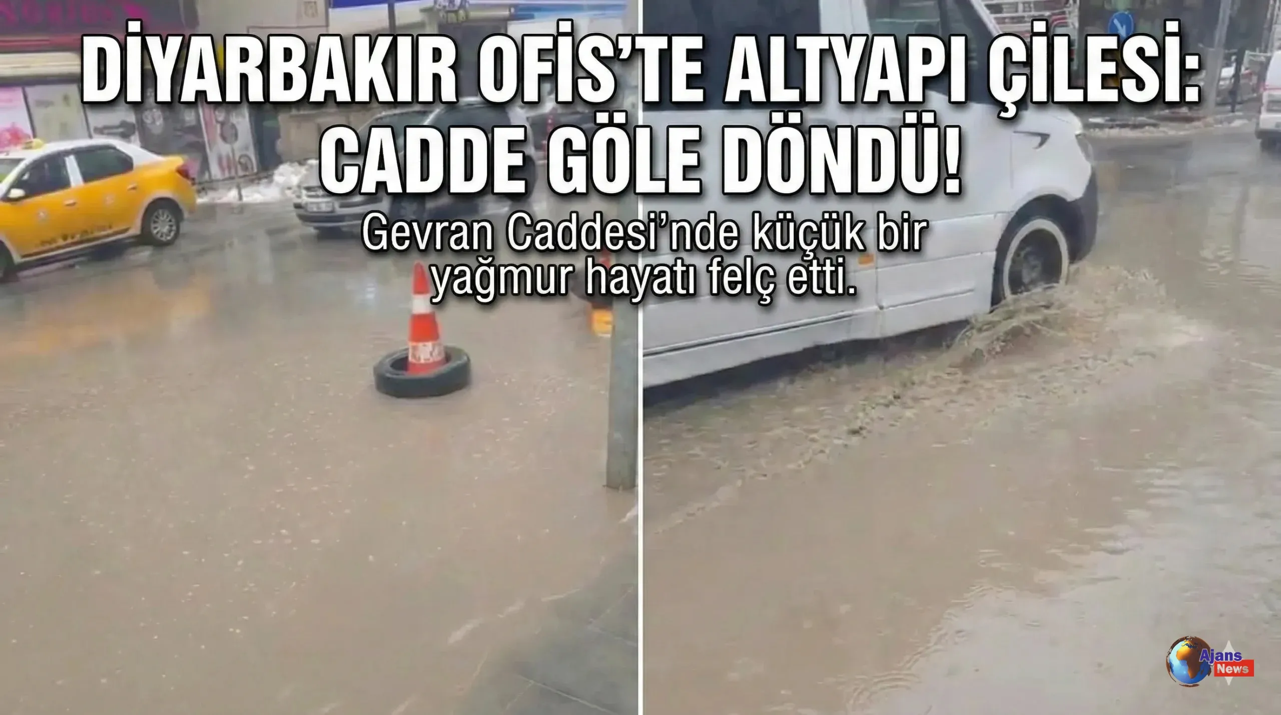 Diyarbakır’ın Kalbi Ofis’te Altyapı İflası: Cadde Göle Döndü!