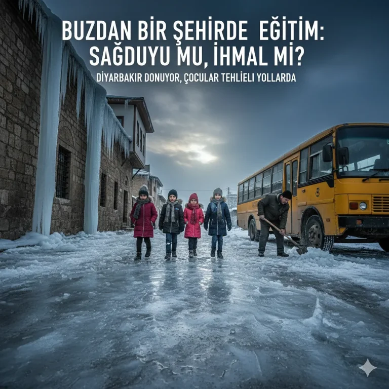 Okul Yollarında Gizli Tehlike: Buz Sarkıtları ve Kaygan Zemin