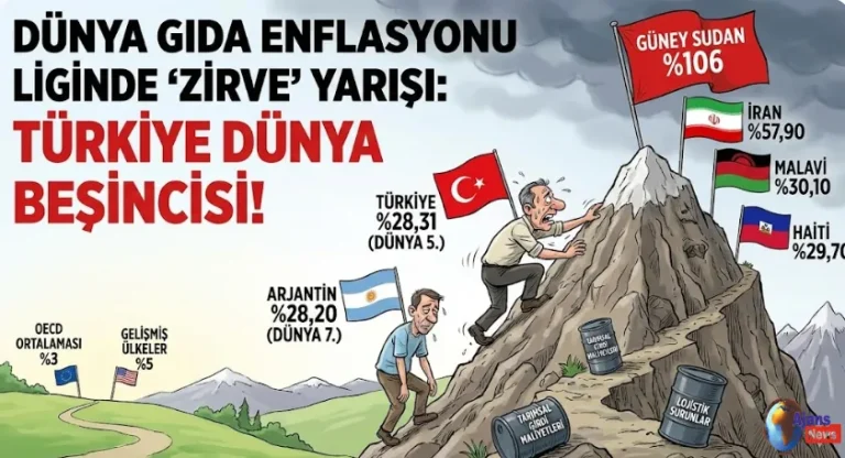 Gıda Enflasyonu Liginde “Zirve” Yarışı: Türkiye Dünya Beşincisi Oldu