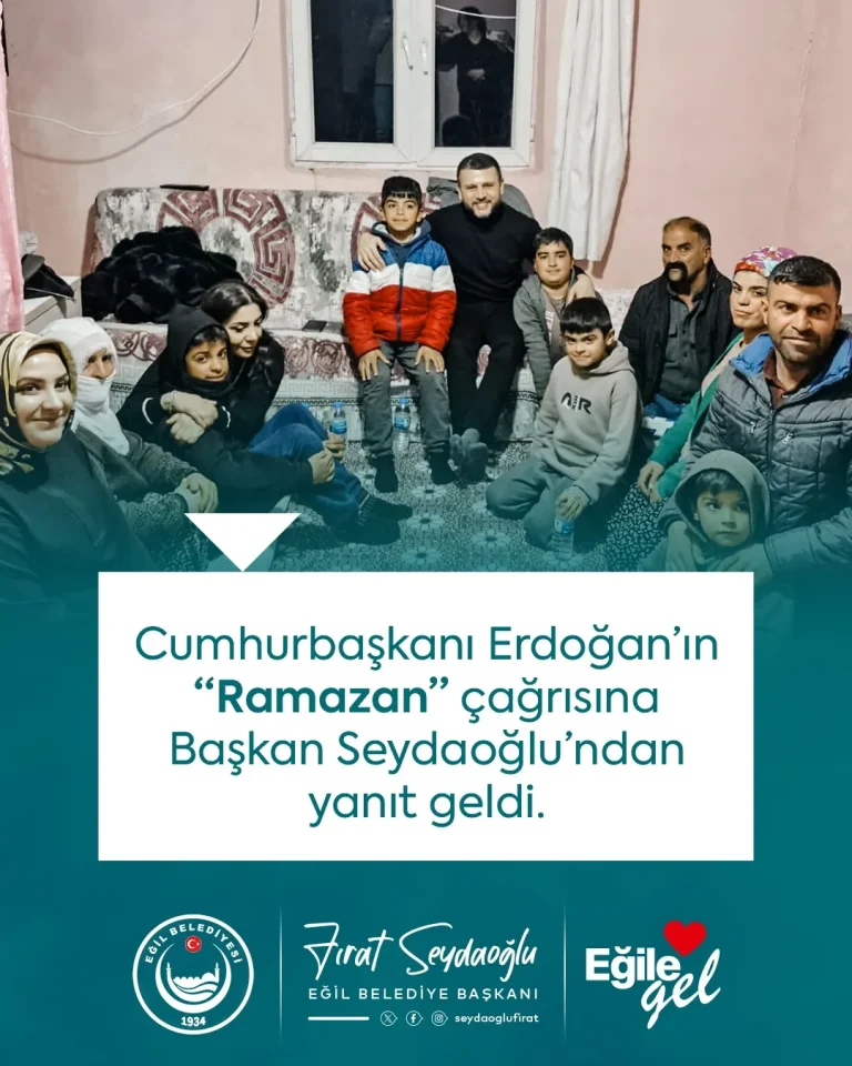 Başkan Seydaoğlu: Eğil’de Tenceresi Kaynamayan Ev Kalmayacak