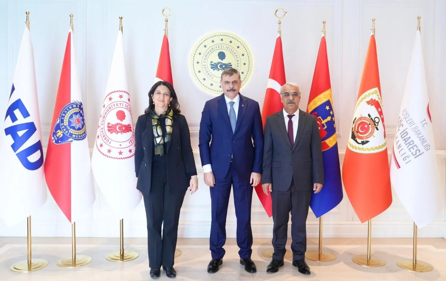 İçişleri Bakanı Mustafa Çiftçi, Pervin Buldan ve Mithat Sancar’ı Kabul Ettti