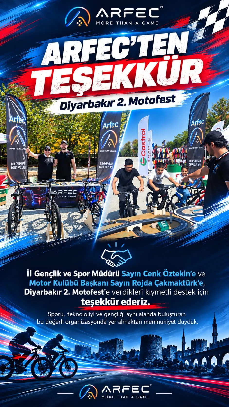 DİYARBAKIR’DA MOTOR SESLERİ TEKNOLOJİYLE BULUŞTU: 2. MOTOFEST’E ARFEC İMZASI