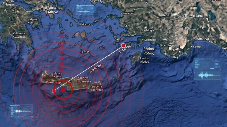 Yunanistan Açıklarında 5.0 Büyüklüğünde Deprem